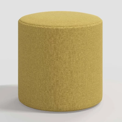 Round Thalia Ottoman In Textured Linen - Threshold™ - Image 6